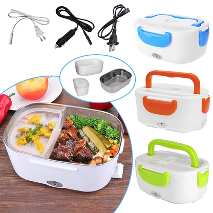 Boîte Repas Chauffante Electrique en Inox